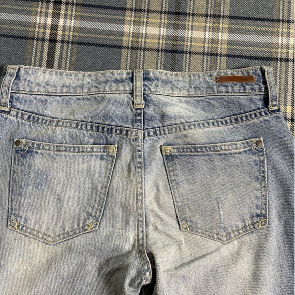 Anthropologie Pilcro Hyphen Jeans Raw Hem Cropped 29 - Picture 5 of 10